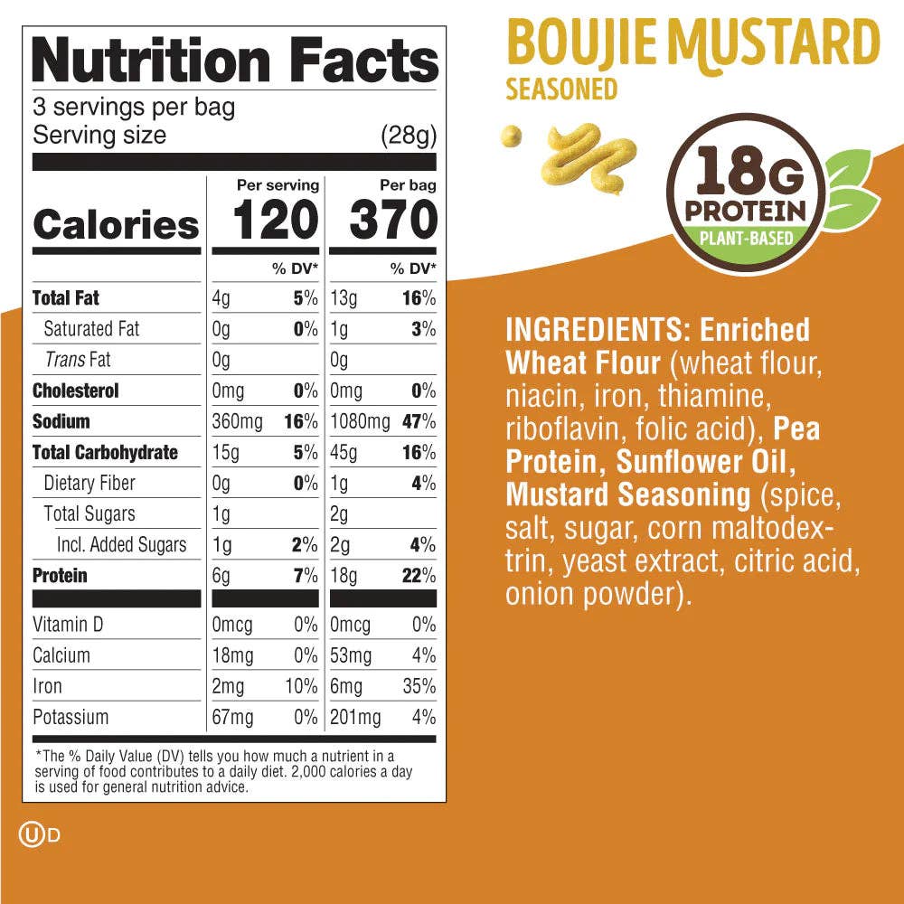 Lenny & Larry's Fitzels Protein Pretzels: Boujie Mustard / 8 Packs