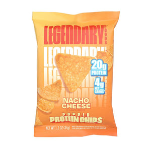 Legendary Foods Popped Protein Chips: Nacho Cheese / 7 Bags