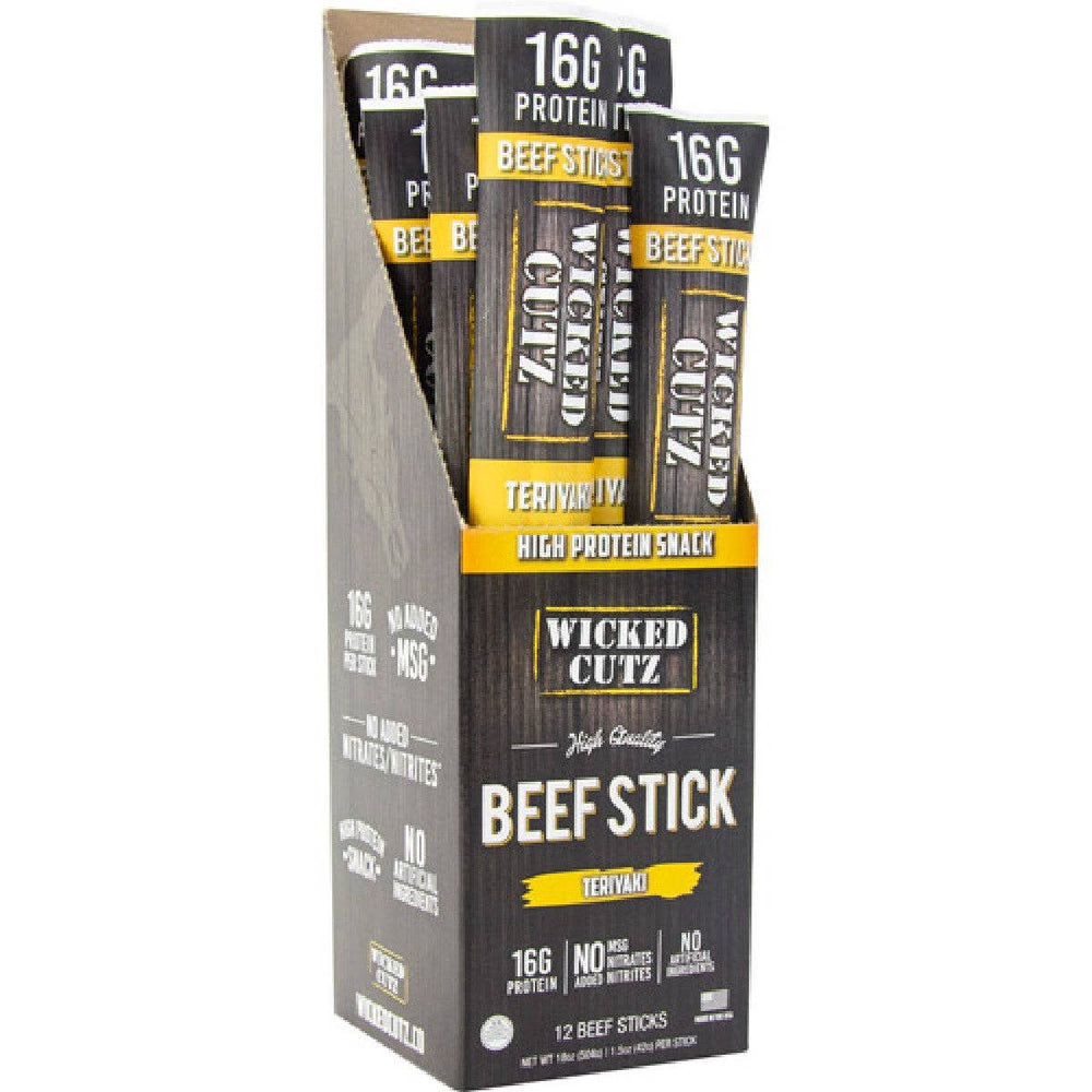 Wicked Cutz Beef Sticks: Volcanic Jalapeño Beef Stick / 12 Pack