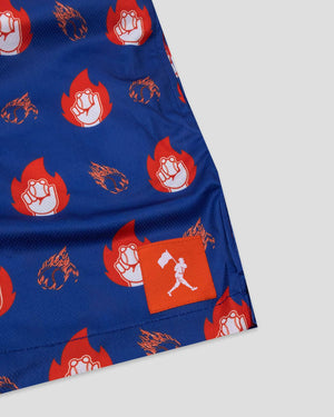 Flamethrower Diamond Air Mesh Shorts: Small