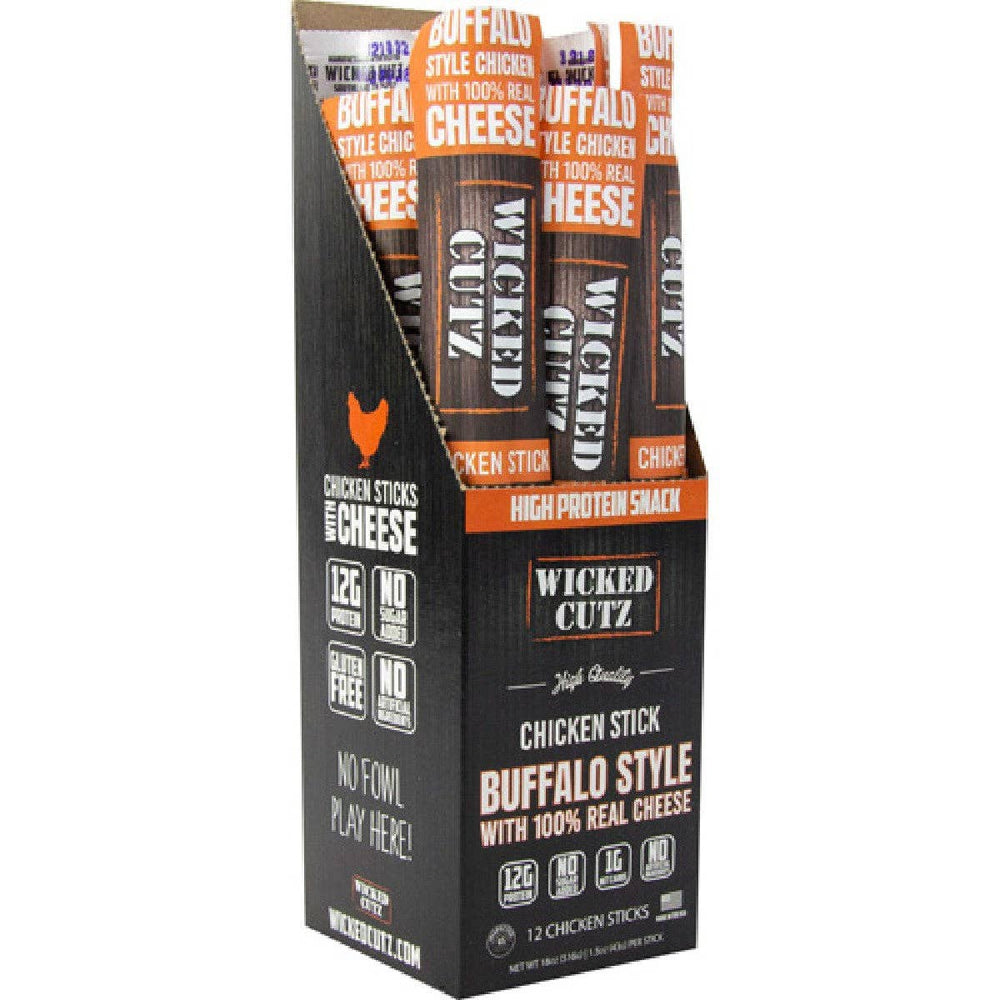 Wicked Cutz Beef Sticks: Volcanic Jalapeño Beef Stick / 12 Pack