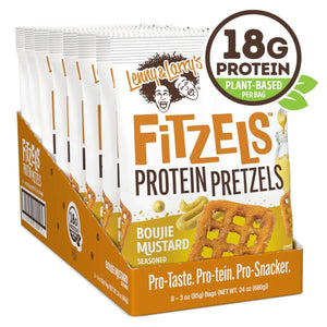 Lenny & Larry's Fitzels Protein Pretzels: Boujie Mustard / 8 Packs