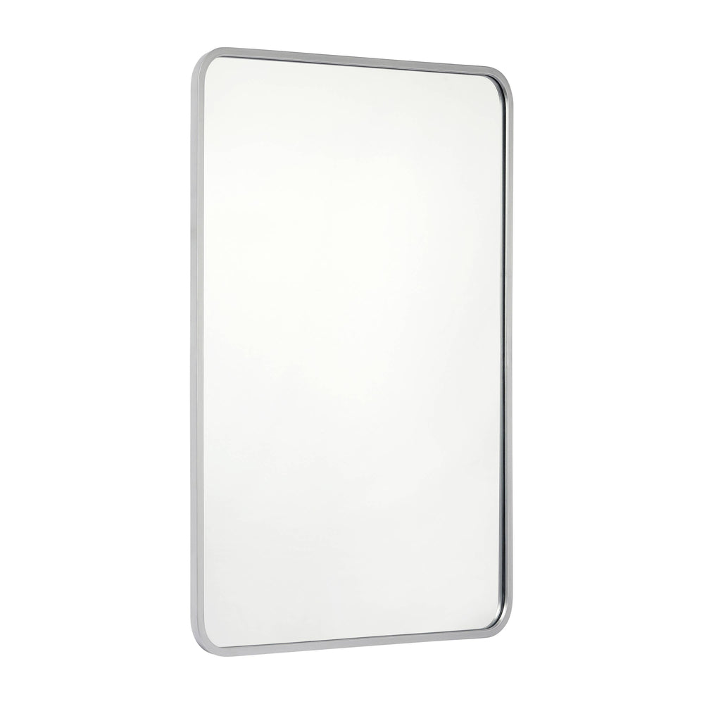 24x36 Matte Silver Metal Frame Accent Wall Mirror: Matte Silver
