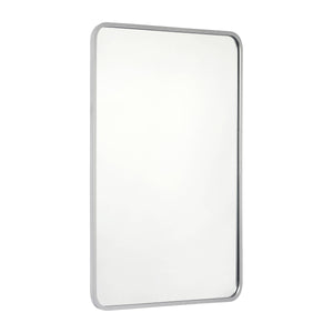 24x36 Matte Silver Metal Frame Accent Wall Mirror: Matte Silver