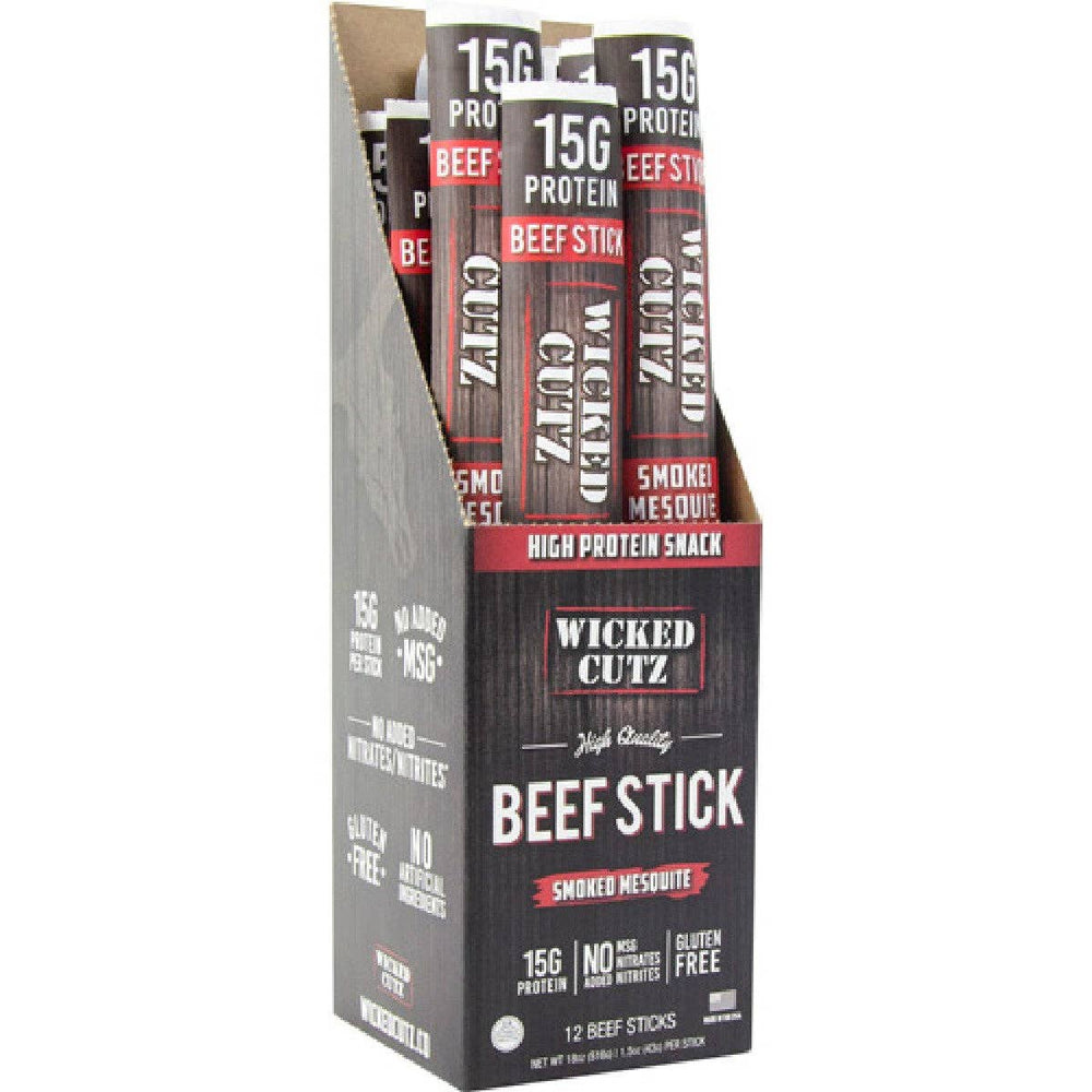 Wicked Cutz Beef Sticks: Volcanic Jalapeño Beef Stick / 12 Pack
