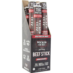 Wicked Cutz Beef Sticks: Volcanic Jalapeño Beef Stick / 12 Pack