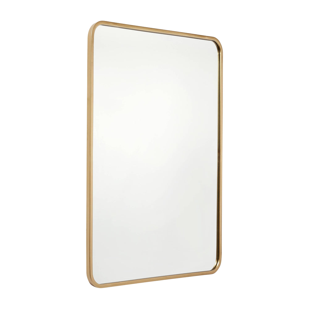 24x36 Matte Gold Metal Frame Accent Wall Mirror: Matte Gold