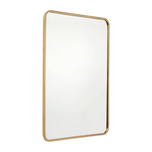 24x36 Matte Gold Metal Frame Accent Wall Mirror: Matte Gold
