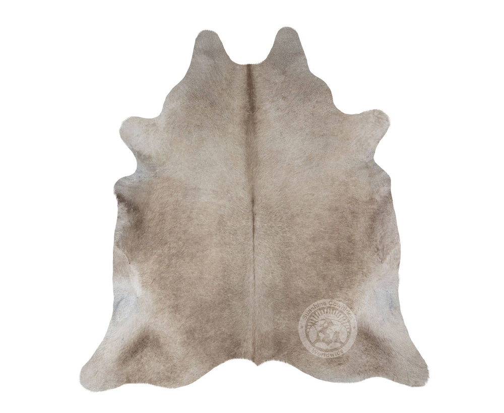 Taupe Cowhide Rug: Brazil / 6 X 6-7' / Taupe