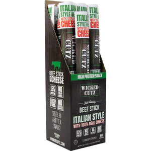 Wicked Cutz Beef Sticks: Volcanic Jalapeño Beef Stick / 12 Pack