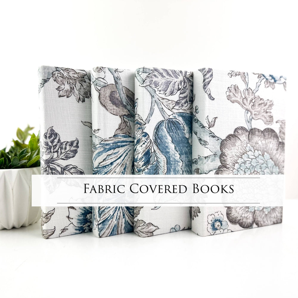 Fabric Covered Books for Home Decor
