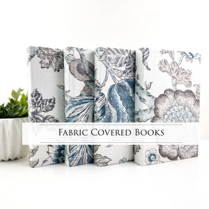 Fabric Covered Books for Home Decor