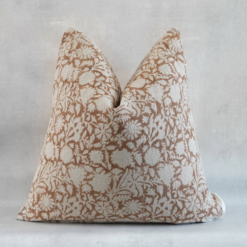 EKONDU- Indian Hand Block Linen Pillow cover