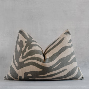 TIWALADE- Indian Hand Block Linen Lumbar Pillow Cover