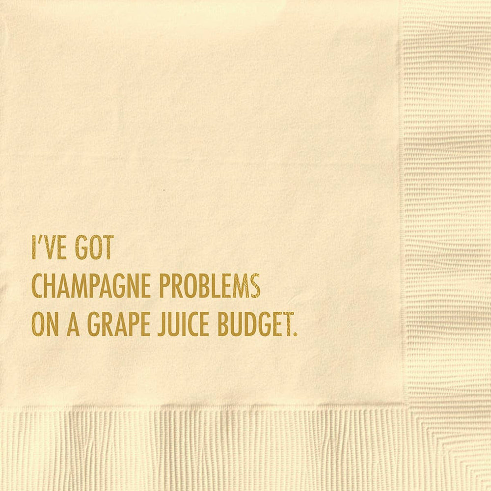 Champagne Problems Cocktail Napkins