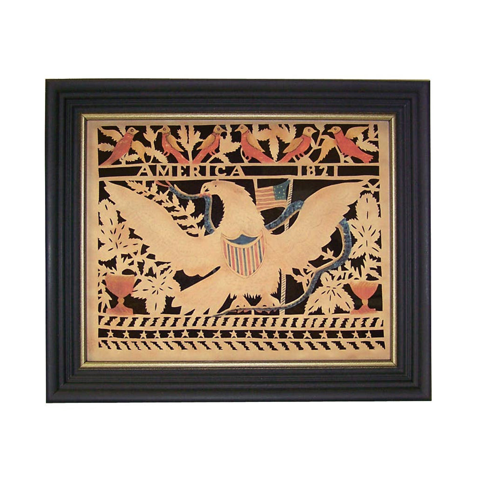 
            
                Load image into Gallery viewer, American Eagle Framed Paper Cutting
            
        