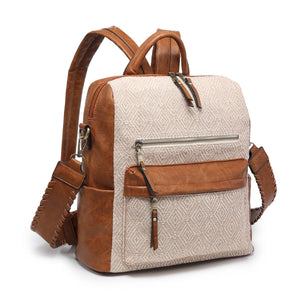 BP1993DIA Amelia Diamond Print Convertible Backpack