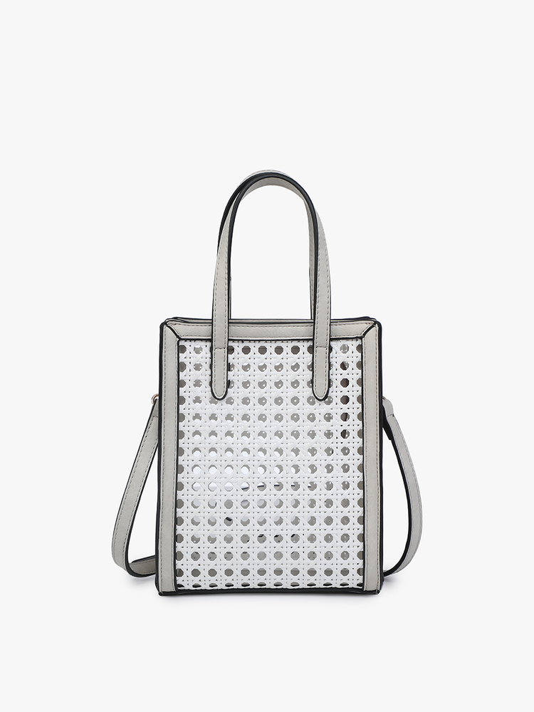 M2268 Emmie Rattan Rectangular Satchel