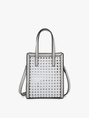 M2268 Emmie Rattan Rectangular Satchel