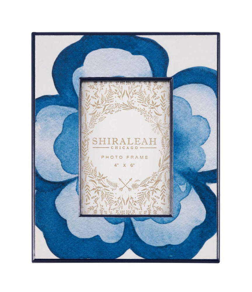 Eden Flower 4" X 6" Picture Frame - Blue