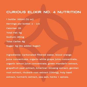 Curious Elixir No. 4 Booze-Free Cocktails (Wholesale)
