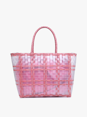 M2340 Alexandria Plastic Colored Contrast Tote