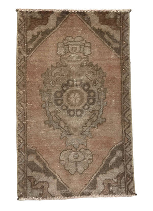 Vintage Turkish Rug Doormat " 1.6 x 2.6 “