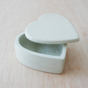 Natural Stone Heart Box